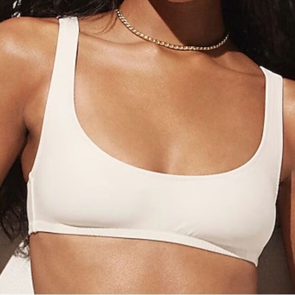 NWT J Crew Heritage Royal  Blue  Scoopneck Swimwear Bikini Top Size M - Picture 6 of 8